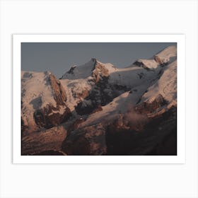 Snowy Mountainside Art Print