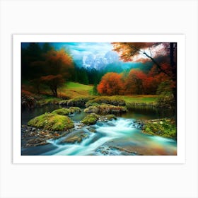 Autumn In The Mountains Art Print