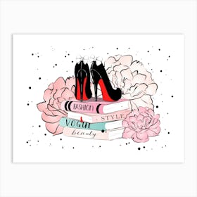 Fashion Books Art Print