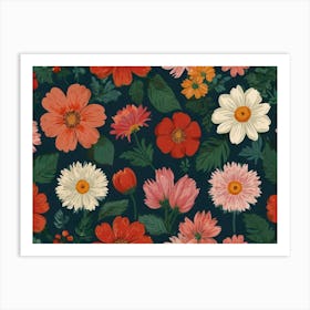 Floral Pattern 6 Art Print