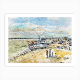 Fishing Boat At Hythe 22nd Dec 2024 Art Print