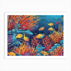 Coral Reef Art Print