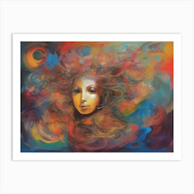 Woman'S Head 1 Art Print