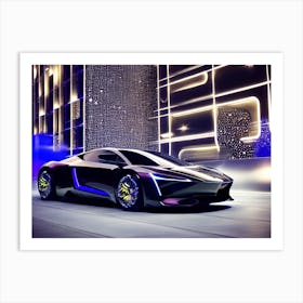 Futuristic Sports Car 5 Art Print