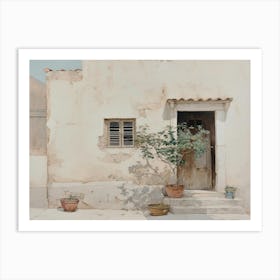 House In Greece Art Print