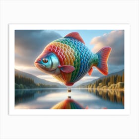 Fishloon Fish Balloon Art Print