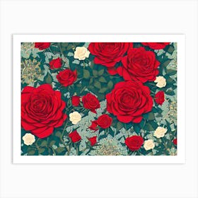 Red Roses Art Print