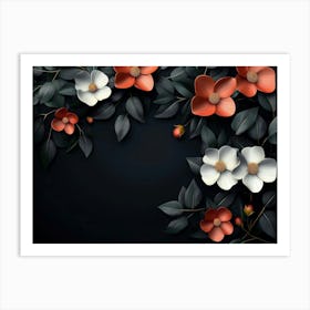 Magnolia Flower Art Print