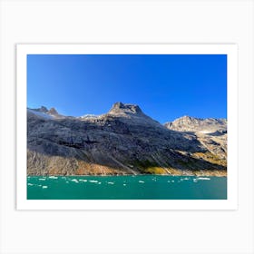 Icebergs In A Lake (Greenland Series) Art Print