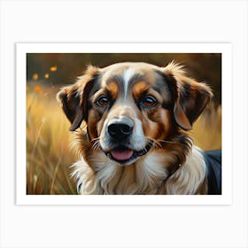 Dog Face Art Print