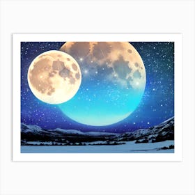 Full Moon In The Sky 2 Art Print