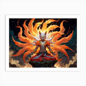 God Of Fire Art Print