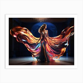 Woman In A Dress 2 Art Print