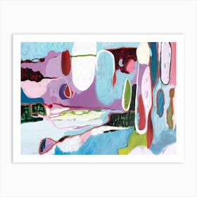 Abstract Painting Dreams in Mallorca Art Print