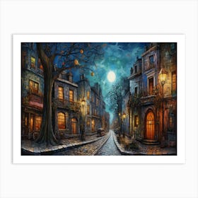 Night In Paris 1 Art Print