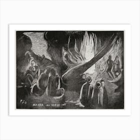 The Devil Speaks (Mahna No Varua Ino), From The Noa Noa Suite (1921), Paul Gauguin Art Print