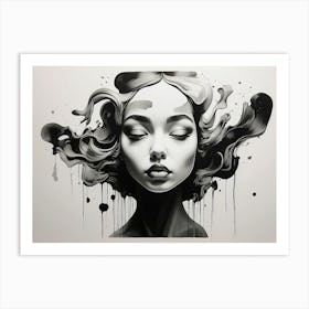 Portrait Of A Woman Art Print