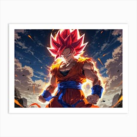 Dragon Ball Z Wallpaper 79 Art Print