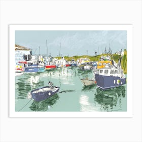Boats In Wicklow Art Print