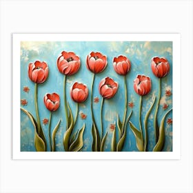 Red Tulips 1 Art Print