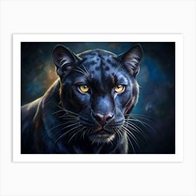 Black Panther Portrait Art Print