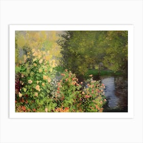 Claude Monet Garden Art Print