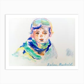 Frosty Face Art Print