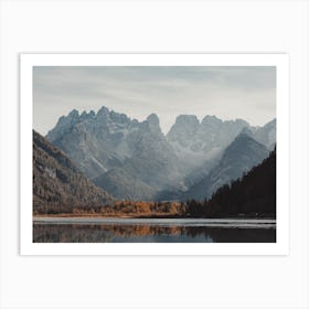 Autumn Forest Lake Art Print