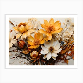 Harmony In Bloom A Soiree Of Bouquets And Untamed Florals Art Print