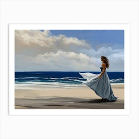 A Day At The Shore Art Print