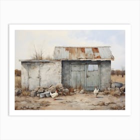 Old Stone Farm Neutral Tones 10 Art Print