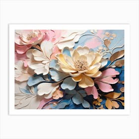 Paper Flowers 13 Art Print