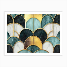 Deco Wallpaper Art Print