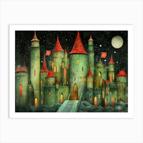 Green Glass Castle - The Dark Tower Series 1 Art Print