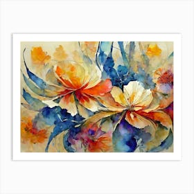 Floral Design 1 - AI Art Print