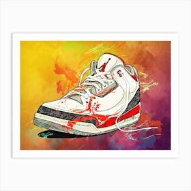 Nike Air Jordan Shoes Art Print