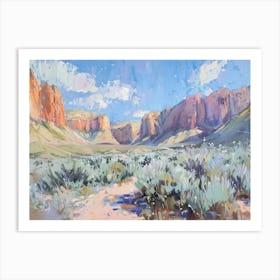 Western Landscapes Red Rock Canyon Nevada 3 Art Print