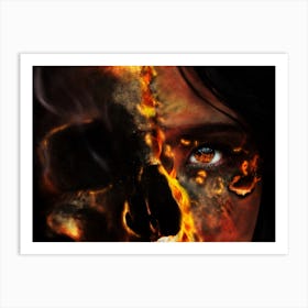 Face Of Fire Art Print