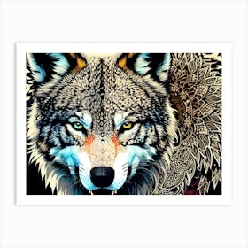 Wolf art 13 Art Print