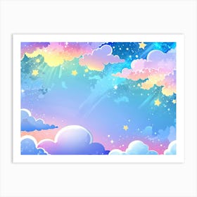 Sky And Clouds Background Art Print