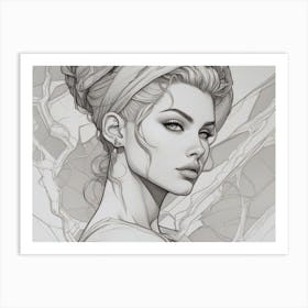 Portrait Of A Woman 6 Art Print