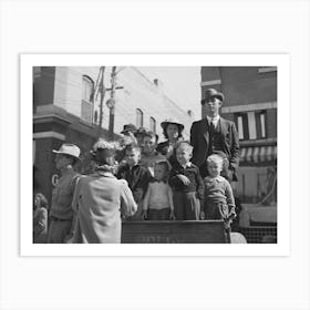 Watching The Parade Which Opened The San Angelo Fat Stock Show, San Angelo, Texas By Russell Lee Art Print