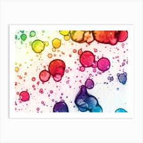 Alcohol Ink Abstract Beautiful Day Art Print