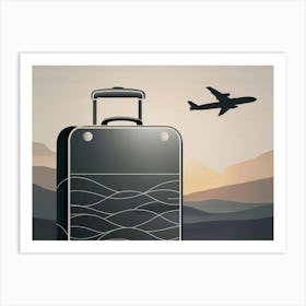 Suitcase In The Sky Art Print