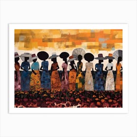 women in the sun Art Print