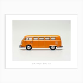 Toy Car Volkswagen Drag Bus Orange 3 Poster Art Print
