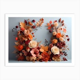 Autumn Wreath Art Print