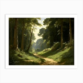 Path Through The Woods Art Print