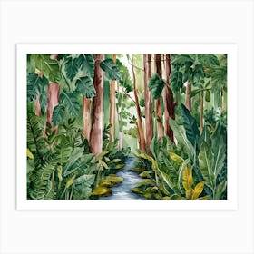 Jungle Stream Art Print