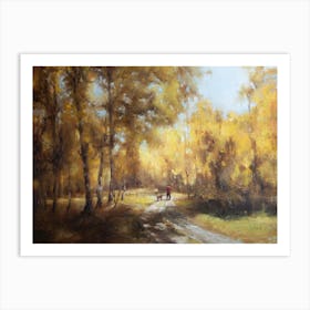 Autumn forest Art Print